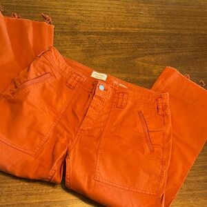 Pilcro Orange Wide Leg Pants